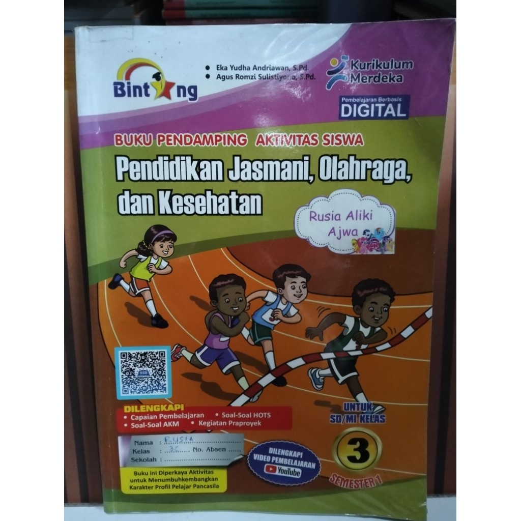 bintang pjok kelas 3 sd smt 1,kumer