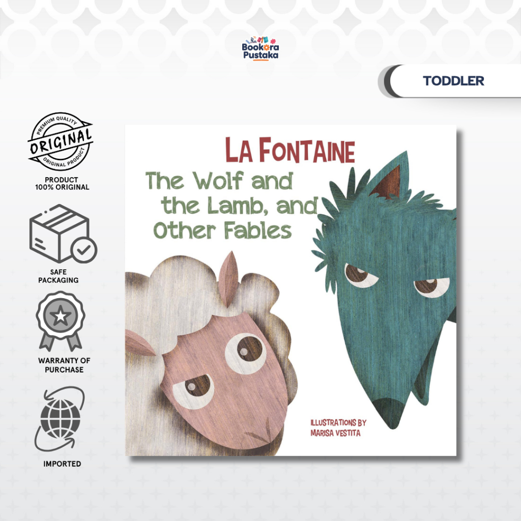 Buku Import La Fontaine: Wolf & The Lamb, & Other Fables - 9788854417823  (English Version)