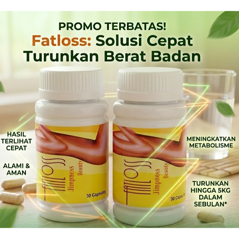Fatloss Jimpness beauty slimming super Original Obat Diet obat Pelangsing badan suplemen membakar Le