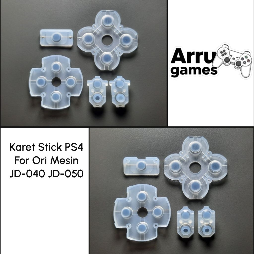 Karet Stick PS4 Full Set Slim Pro JDM-040 JDM-050 Lightbar - Ori Mesin