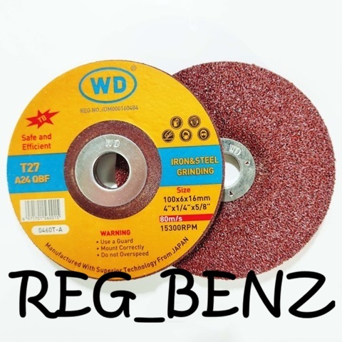 Batu Gurinda Poles WD 4" | Mata Gerinda Poles WD 4 inchi | Polishing Wheel WD 4 inch | WD Poles 4"