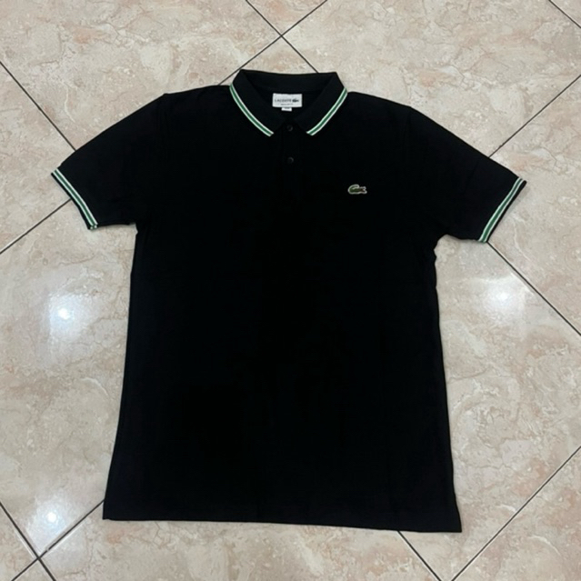 POLO LACOSTE BLACK LIST GREEN