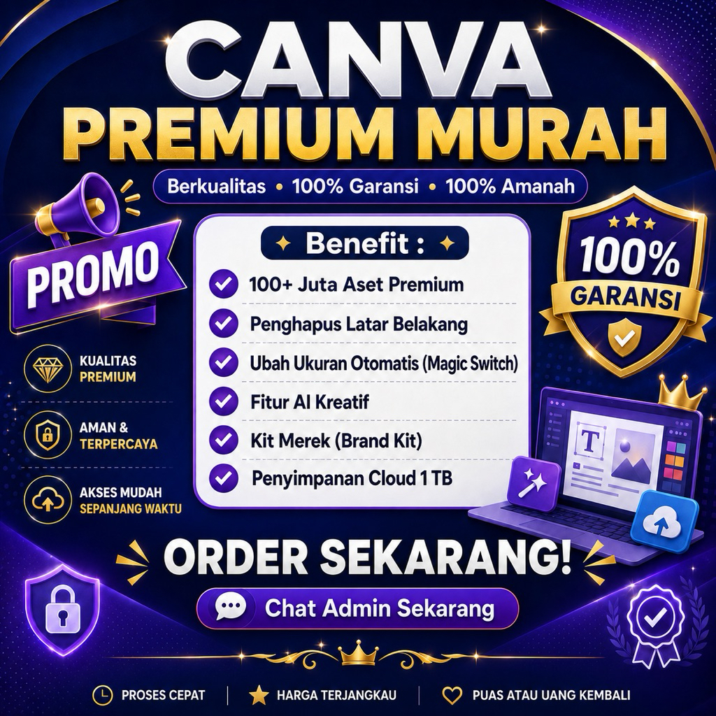 CANVA PREMIUM MURAH