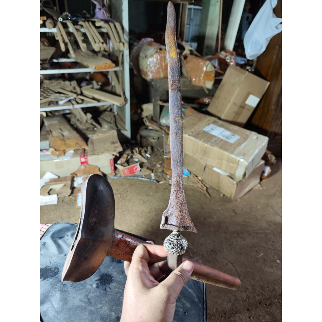 Keris Luk Sepuh Kuno Warangka Gayaman Yogyakarta Jogja Mendak Selut Perak Tosan Aji Asli