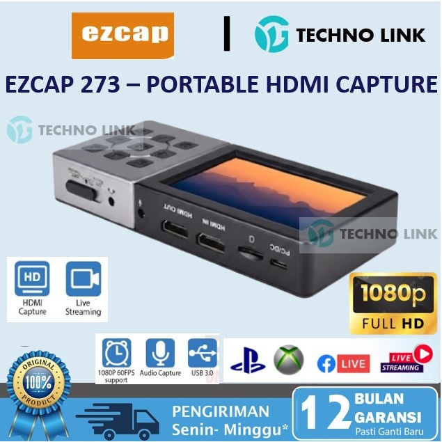 EZCAP 273 HDMI Audio Video Capture Game Recorder For MicroSD EZCAP273
