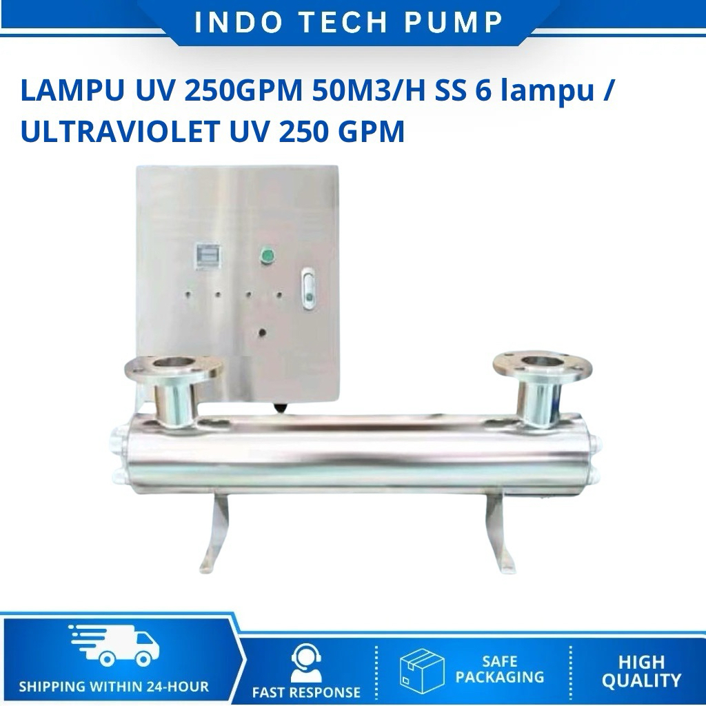 LAMPU UV 250GPM 50M3/H SS 6 lampu / ULTRAVIOLET UV 250 GPM