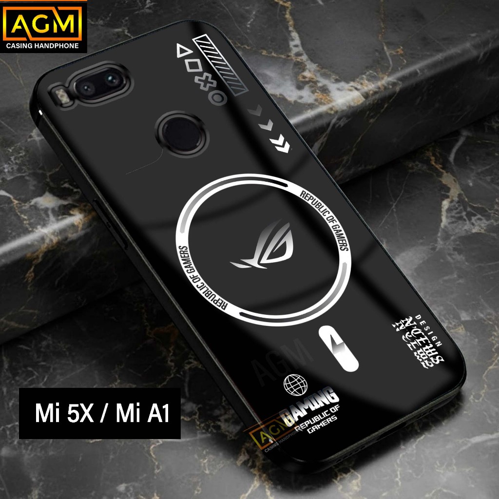Softcase Xiaomi Mi 5X / Mi A1 - New Softcase Glossy Full Body casing Hp Xiaomi [Motif MAGSAFE ROG] -