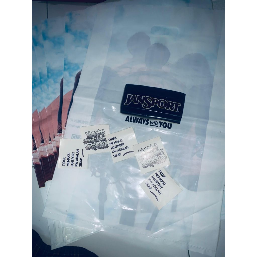 PLASTIK JANSPORT PLASTIK BASKET JANSPORT PELENGKAP TAS JANSPORT