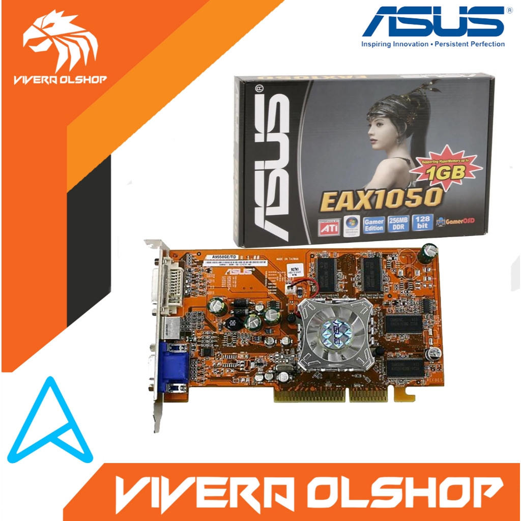 VGA 256MB - VGA ASUS EAX1050 256MB 128BIT - ATI Radeon X1050 256MB PCI-Express - VGA MURAH