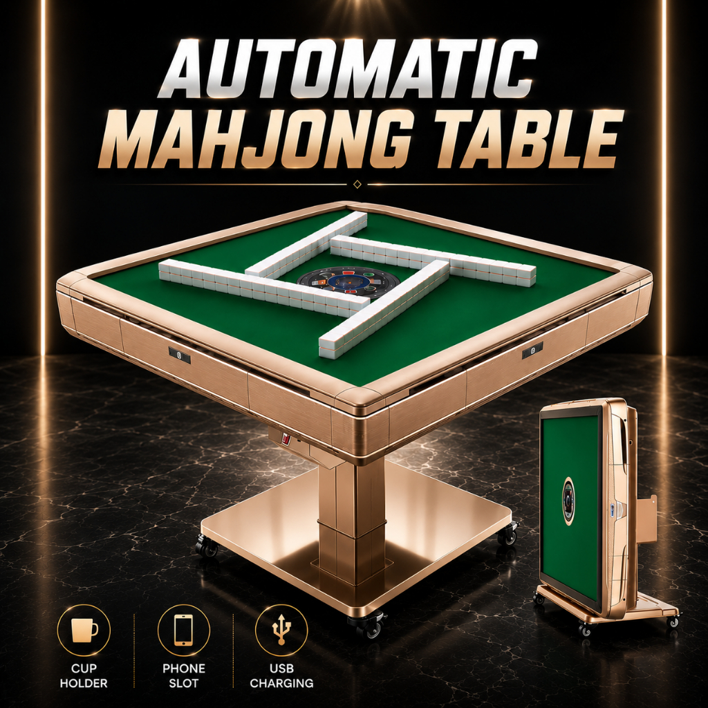READY STOCK AUTOMATIC MAHJONG MACHINE - Meja Mahjong Otomatis