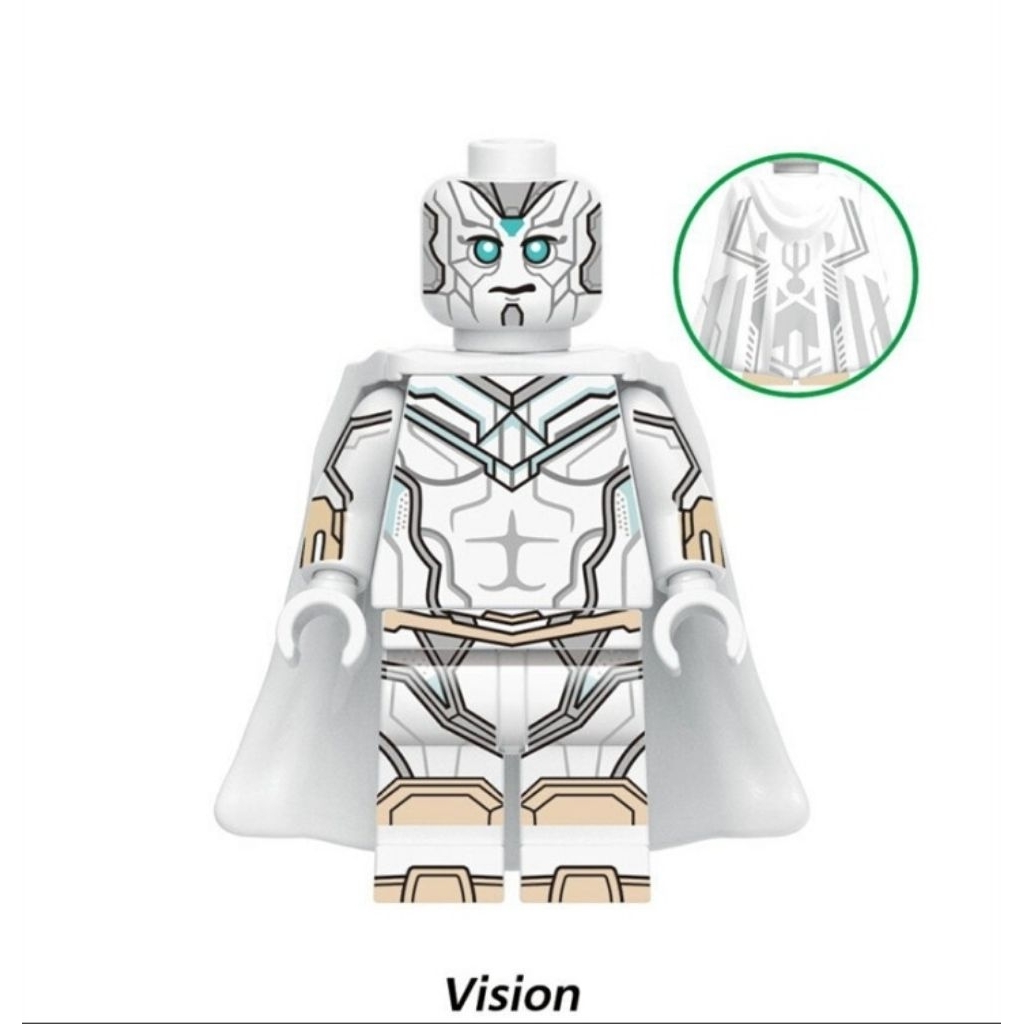 Minifigure White Vision Xinh