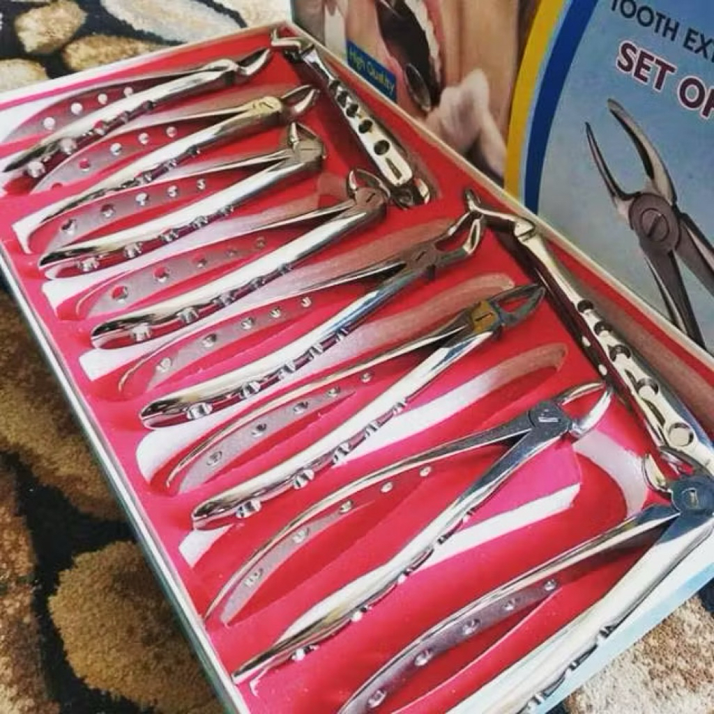 Tang Cabut Gigi Dewasa premium / Alat pencabut gigi alat dokter Gigi peralatan dokter gigi
