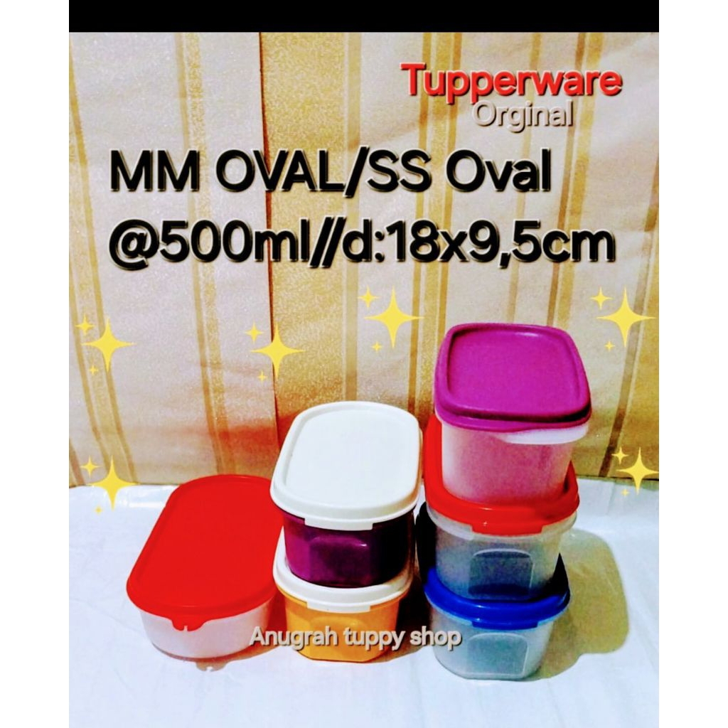 Baru MM Oval//SS Oval 1Pcs Tupperware orginal
