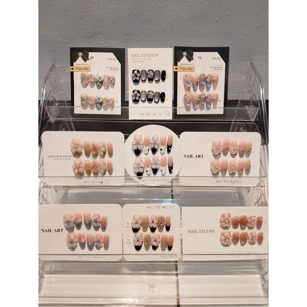 Fake nails/kuku palsu motif Bunga6905