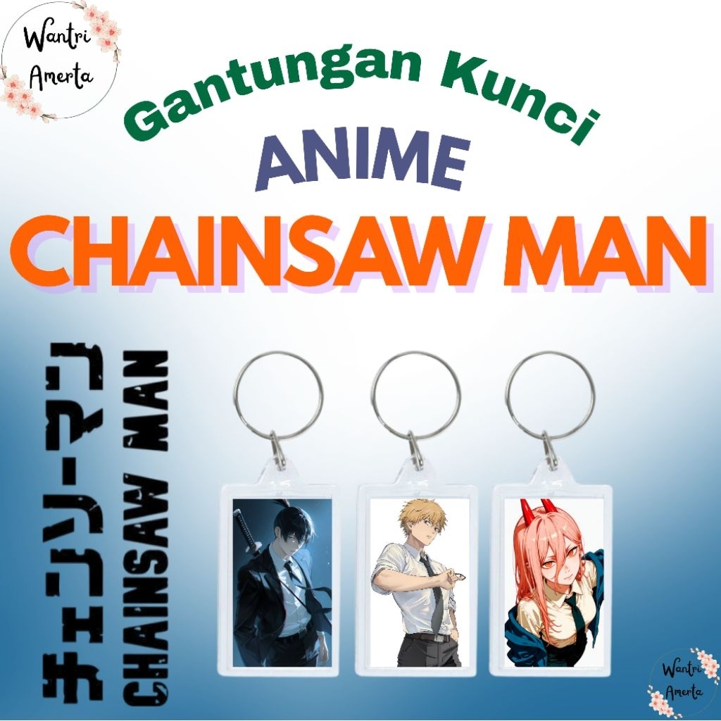 Gantungan Kunci Anime Chainsaw Man / Keychain Chainsaw Man