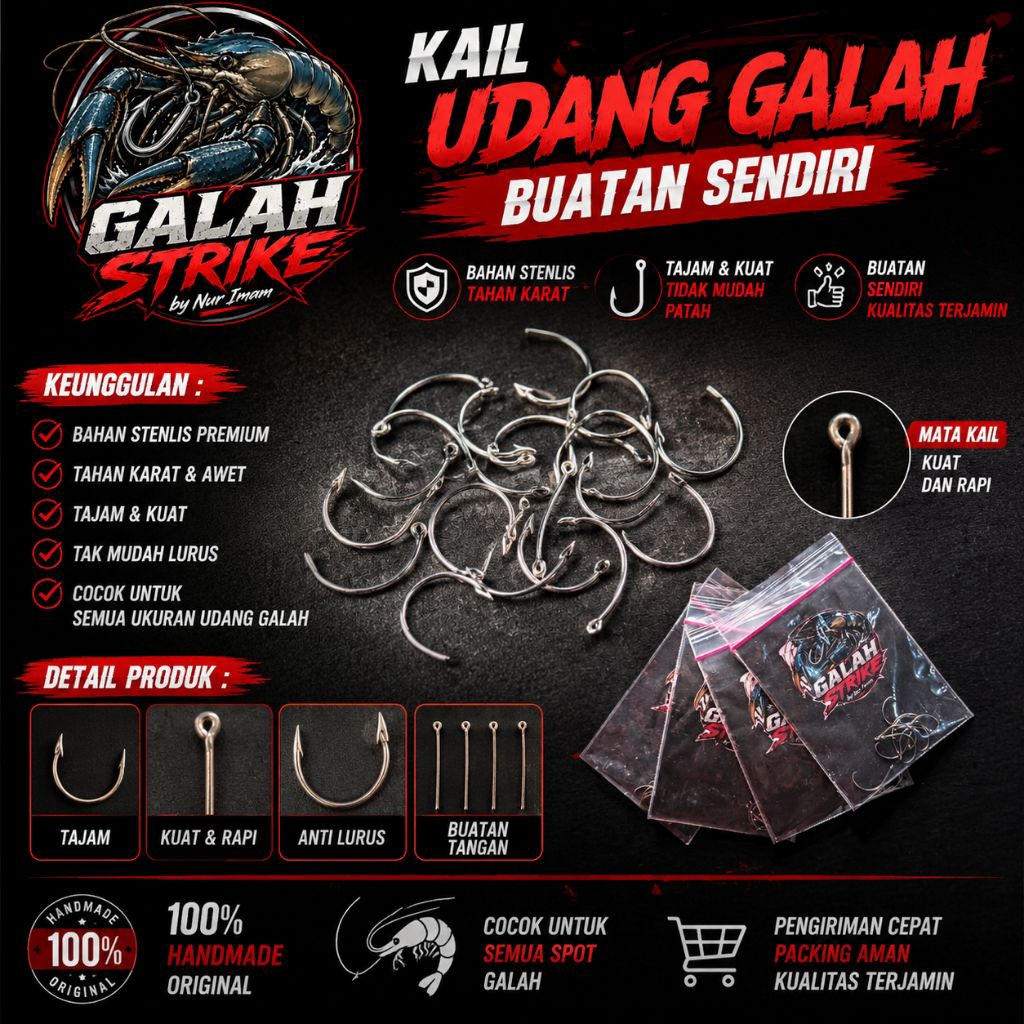 kail pancing udang galah