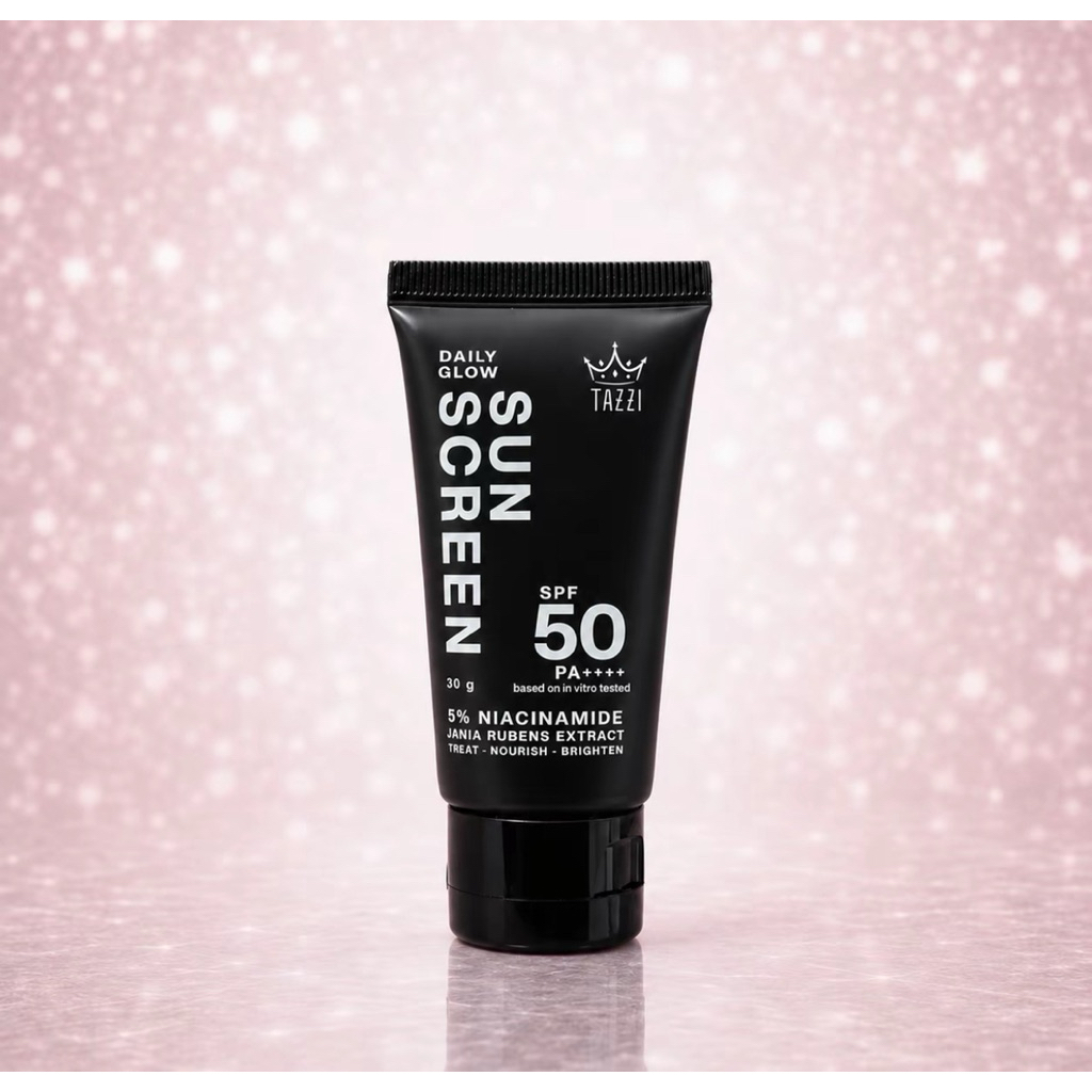 SUNSCREEN SUN GLOW TAZZI HITAM