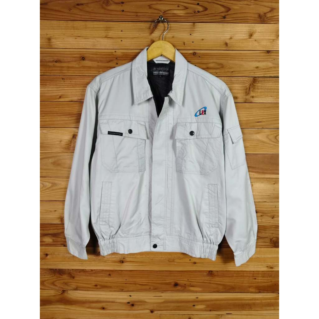 FIELD MESSAGE JICHODO CANVAS BOXY WORK JACKET SIZE L, LD 116