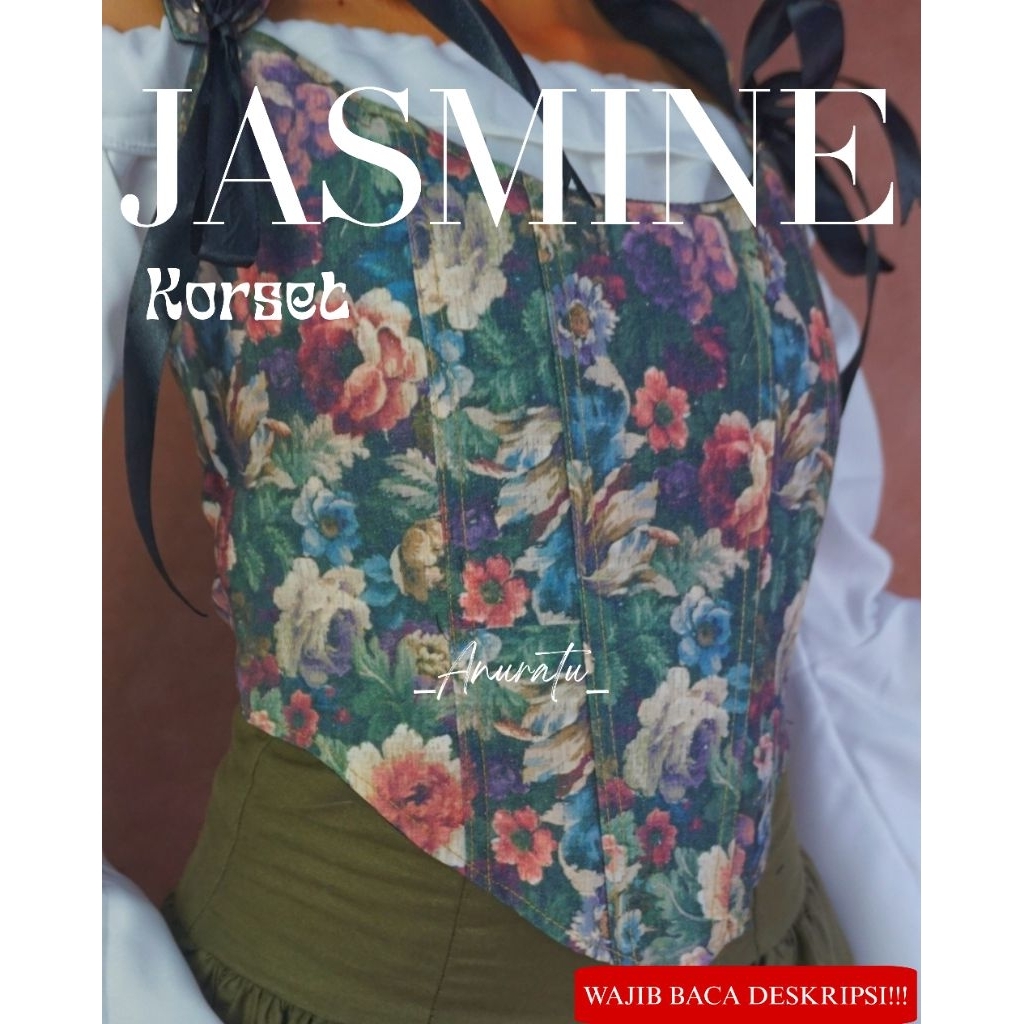 JASMINE Korset Bustier Wanita Vintage| Anuratu Store Official