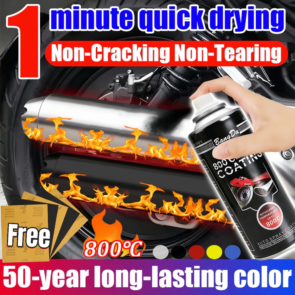 cat knalpot anti karat dan panas 800°C kenalpot anti bakar 450ML cat semprot kaliper mobil