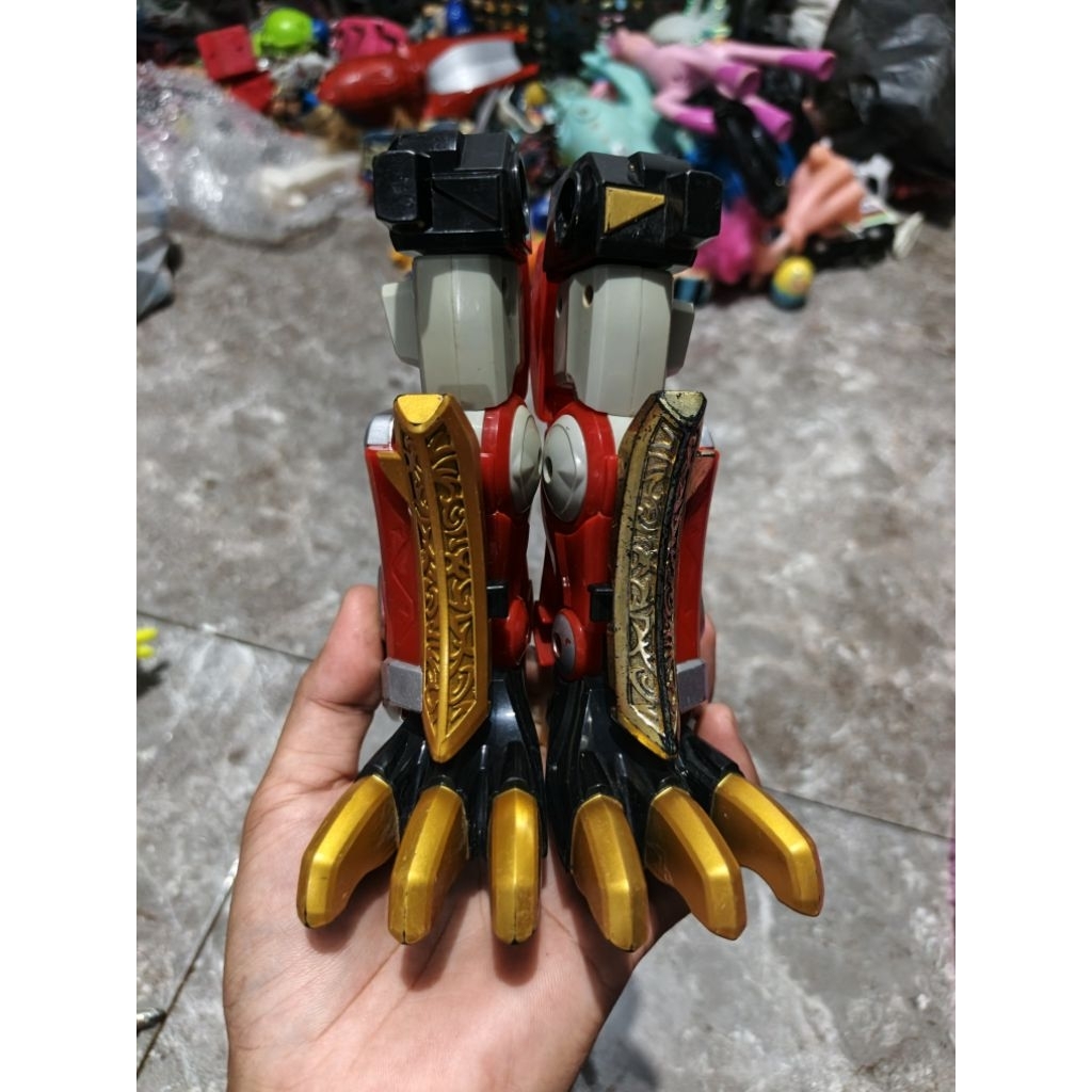 part kaki figure megazord power ranger dino thunder