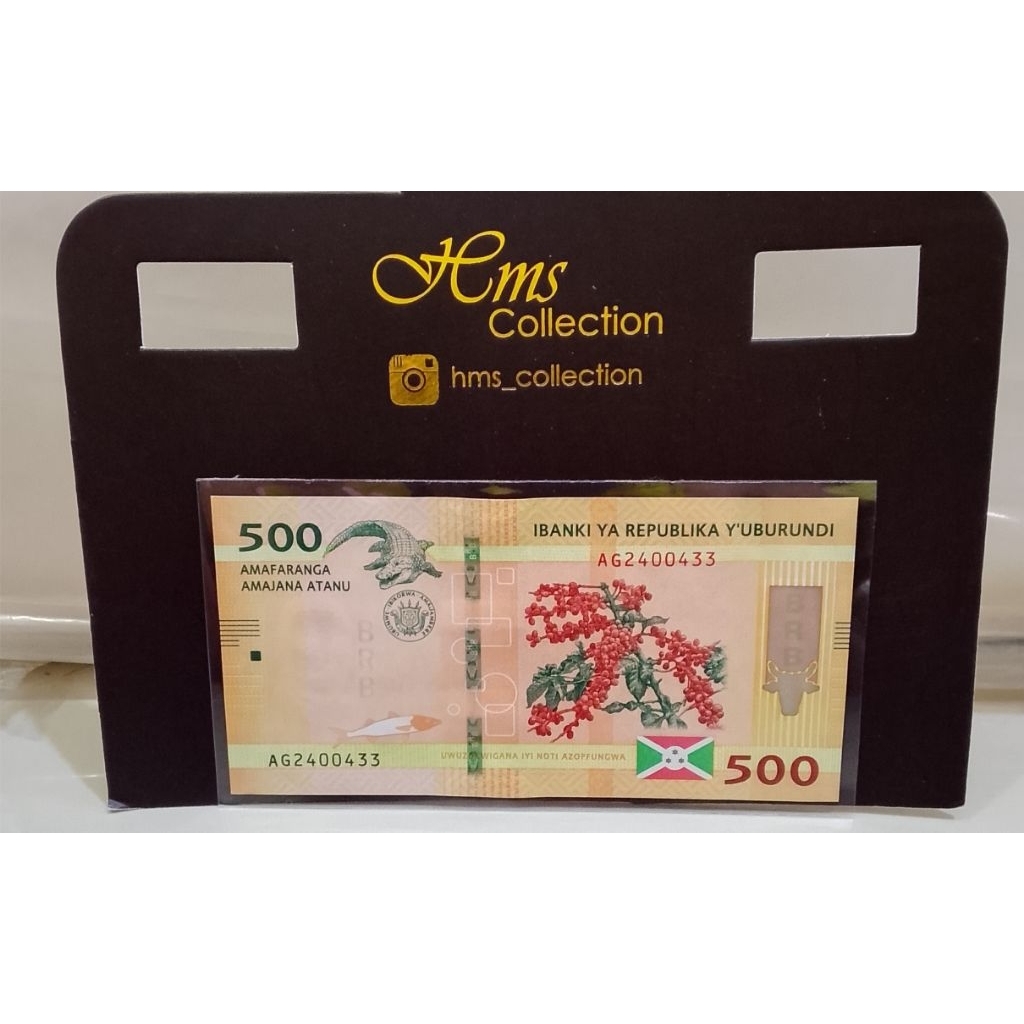Uang Kuno Burundi 500franc Mancanegara UNC untuk Mahar dan Numismatik