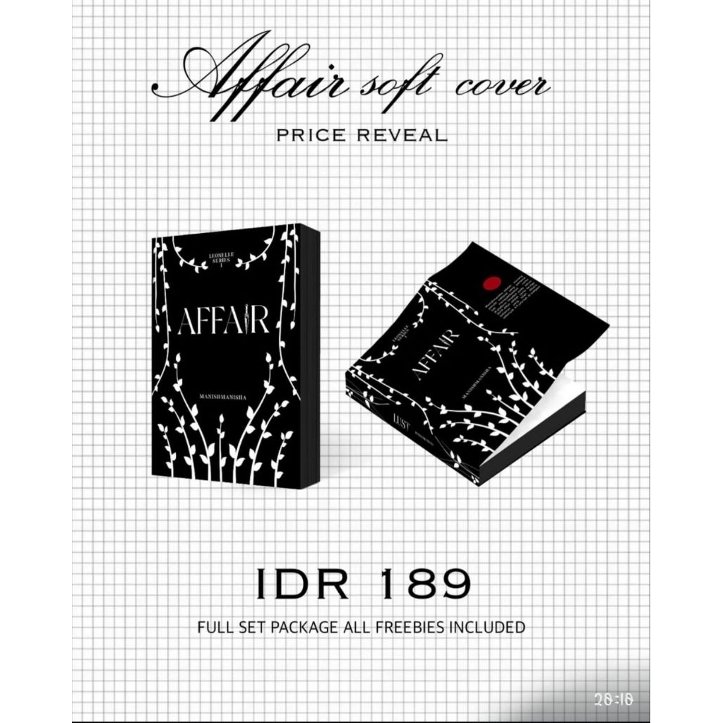 READY Novel Lust Soft Cover, Affair &  Climax by Manishmanisha (Leonell Series) Original