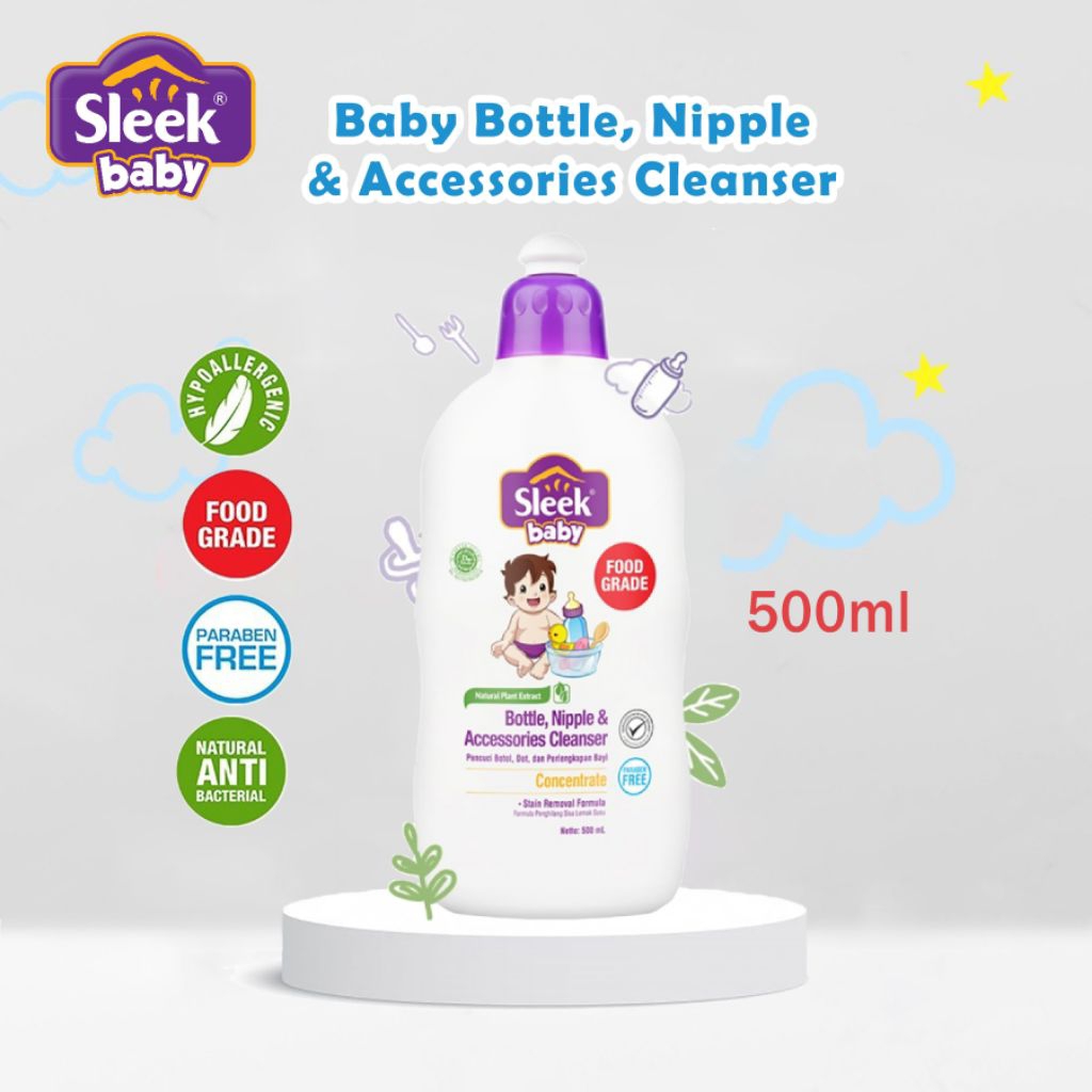 SLEEK CUCI BOTOL SUSU ANAK KEMASAN BOTOL 500 ML