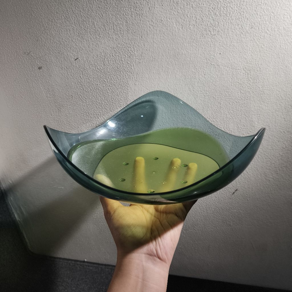 [SECOND] Eleganzia Bowl Fruit Green Hijau | Wadah Sayur Salad Buah | Tempat Penyimpanan Buah Makanan