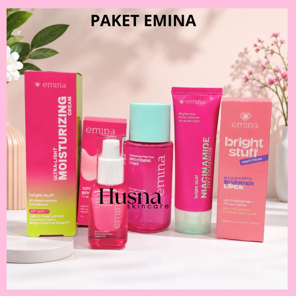 Bisa COD Paket Emina 1 Satu Paket Series Lengkap Komplit Ekonomis / Paket Hemat Emina Bright Stuff U