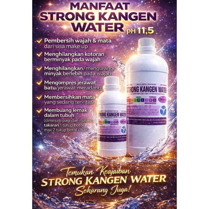 Strong Kgn Water PH 11.5 Alkaline Detox 500ml/1000ml