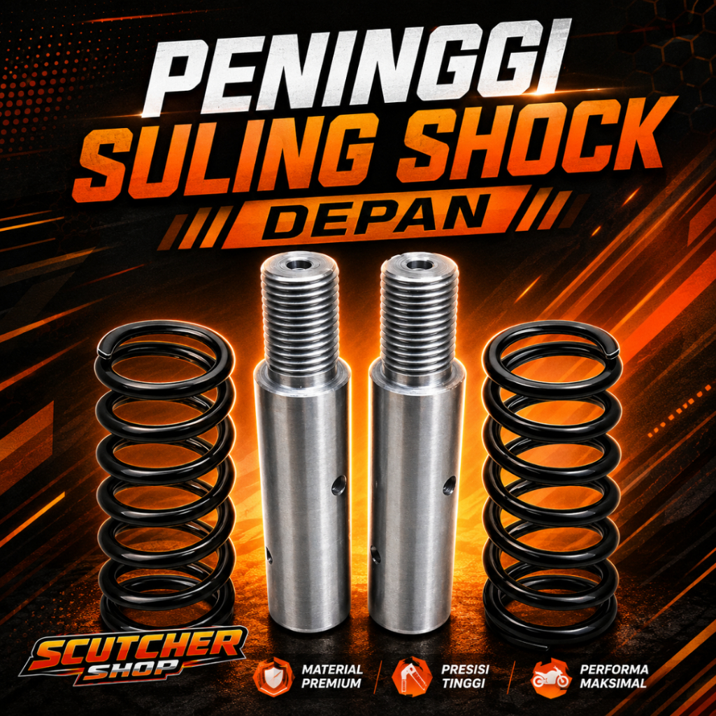 Peninggi Suling Shock Depan Vixion Old New Scorpio Grade A