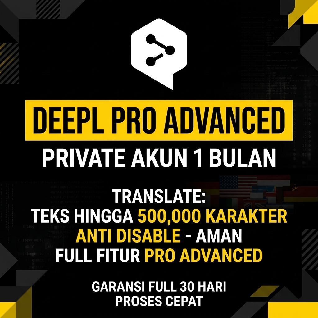 DeepL Pro Advanced - Software Translator Bergaransi