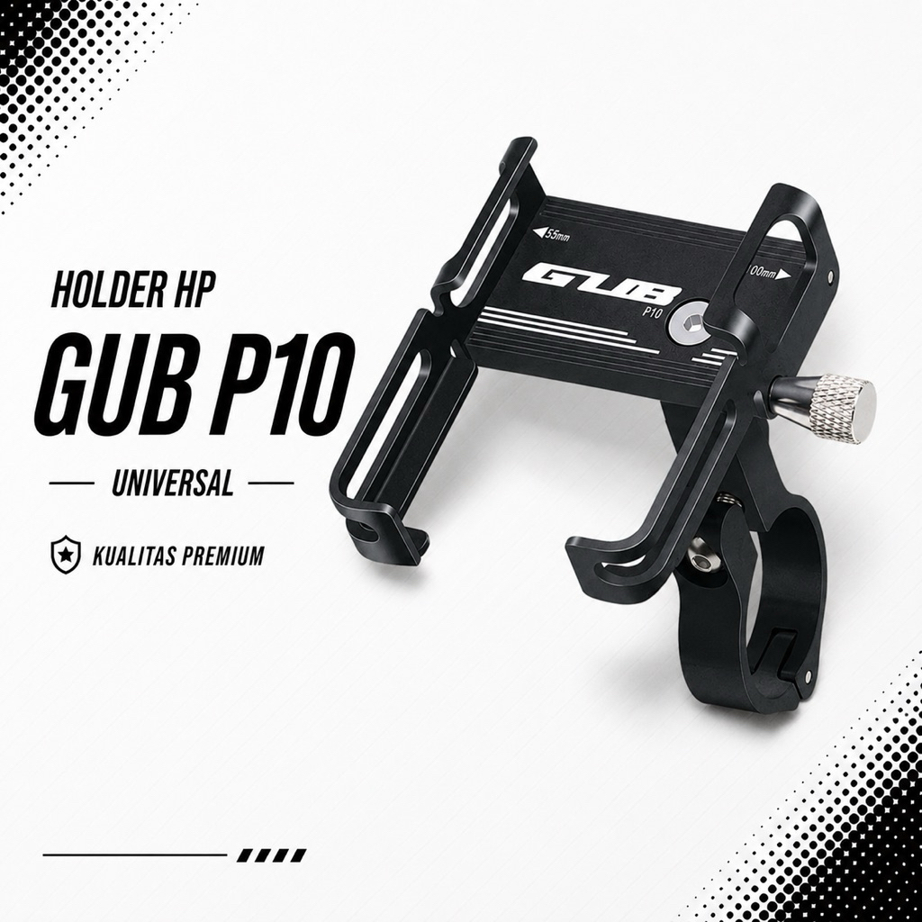 Holder Hp Gub P10 Pegangan Hp Sepeda Lipat Sepeda Gunung Sepeda Anak Dll
