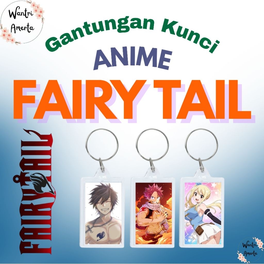 Gantungan Kunci Anime Fairy Tail / Keychain Anime Fairy Tail