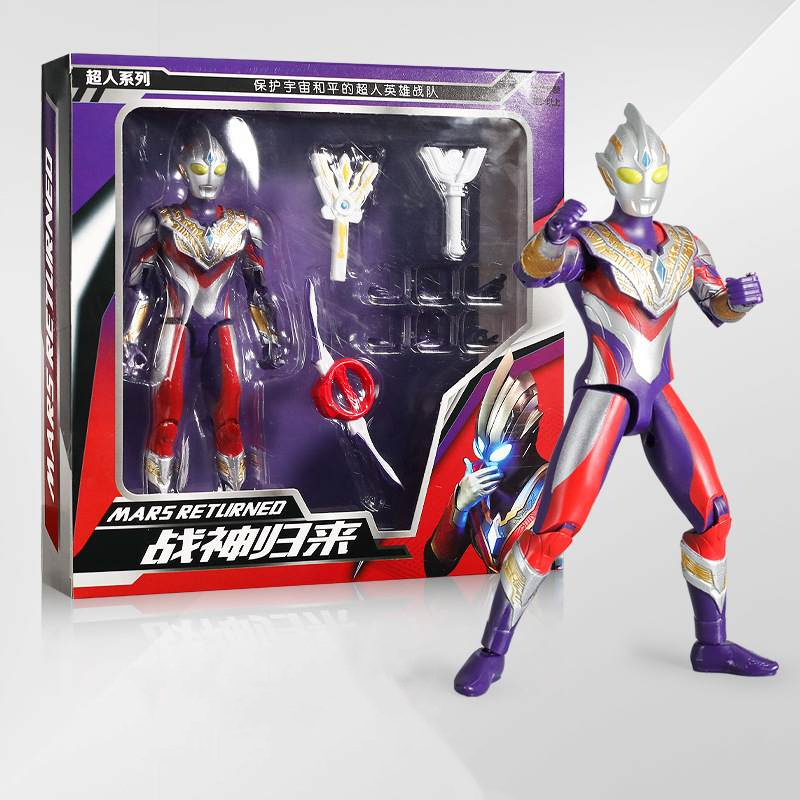 <COD> Multi SHF Ultraman Trigger Articulated Action Figure Mainan Model Galaxy Rising Ultraman Tripe