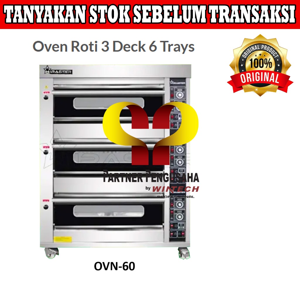 Wirastar OVN-60 Gas Baking Oven - Oven Gas Pemanggang Roti Kue