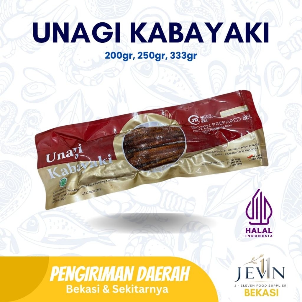 UNAGI KABAYAKI PREMIUM FROZEN HALAL BELUT JEPANG PANGGANG
