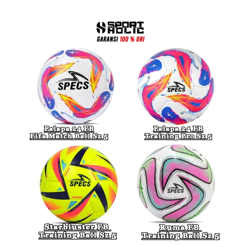 BOLA SEPAK SPECS SIZE 4 & SIZE 5 100% ORIGINAL TERBARU