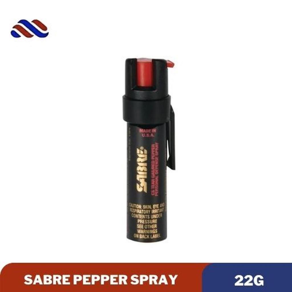 Pepper Spray Tear Gas UV Marking Merk Sabre Red 3 in 1