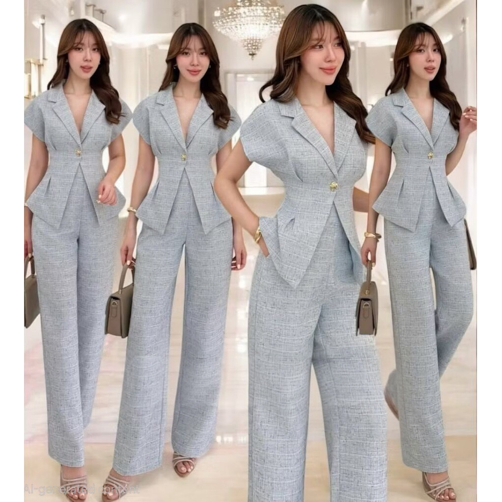 IMPORT BKK READY TWEED SET TOP & PANTS Bangkok