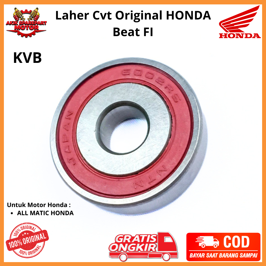 Laher Cvt Original HONDA Beat FI - Bearing Tutup Cvt Bos Besi 6002 KVB