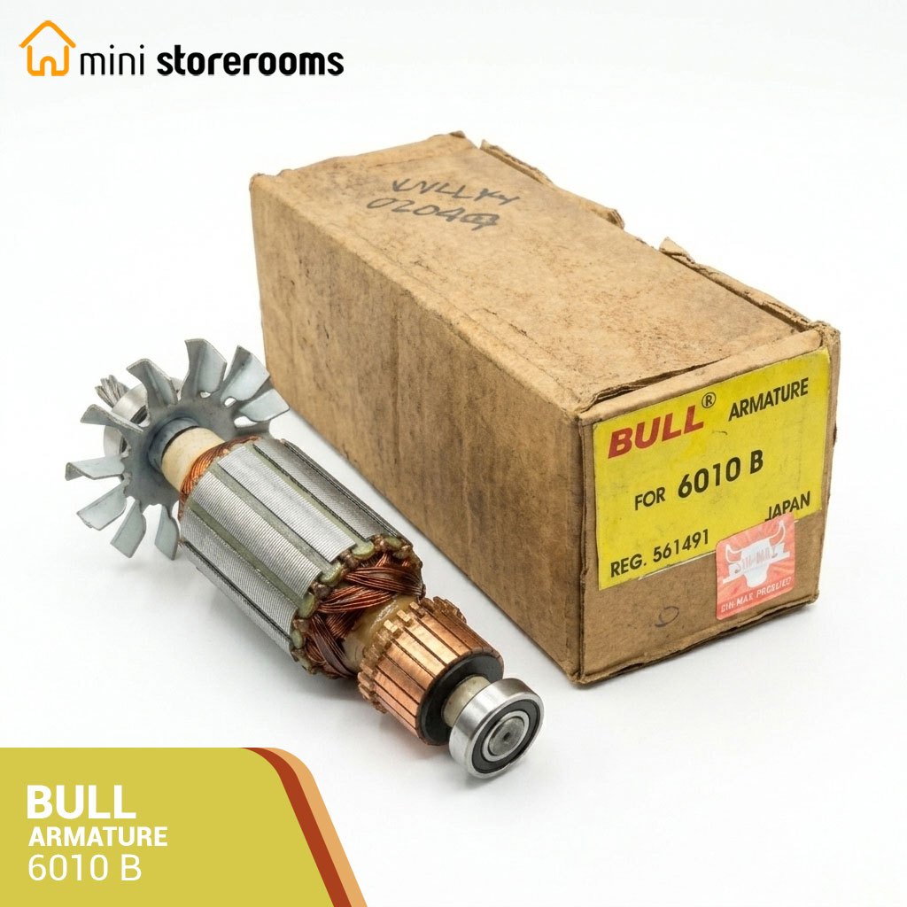 BULL Armature 6010B untuk Bor Makita 10mm / Angker Rotor Dinamo 6010B (URLKY-02000107)