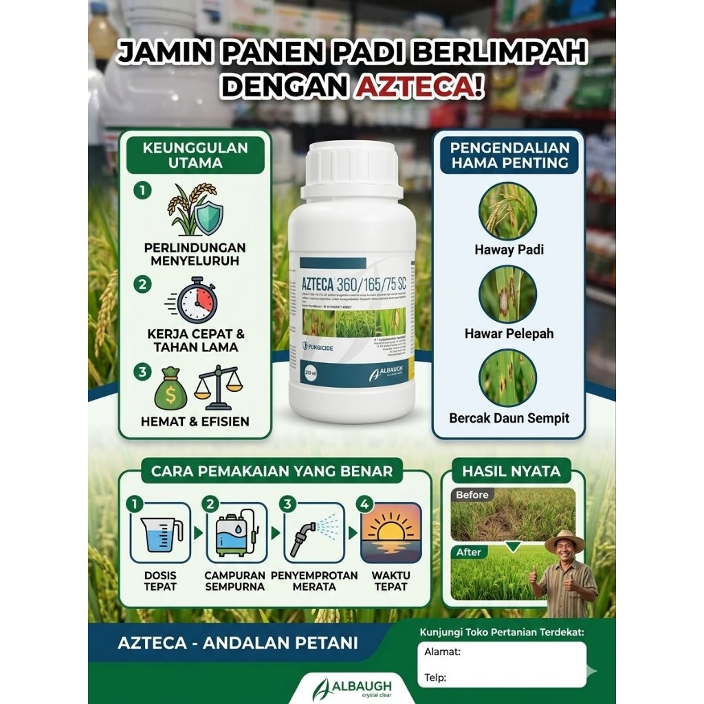 Fungisida Merk AZTECA @250 ml