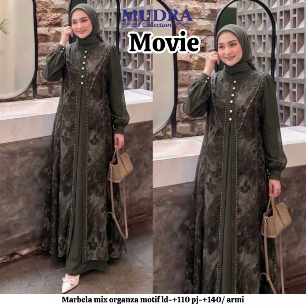 Gamis Mudra Collection / Gamis Terbaru / Gamis Wanita / Gamis Premium / Starla / Movie / Mudra Hijab