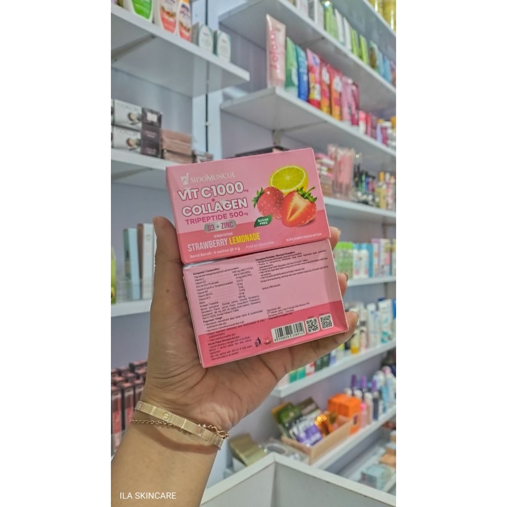 Minuman Serbuk Vitamin C Collagen Sidomuncul 1000mg