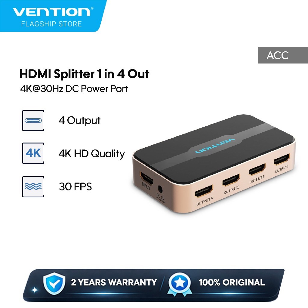 Vention HDMI Splitter 2.0 (1 in 4 out) Full HD 3D 4K Second/Bekas