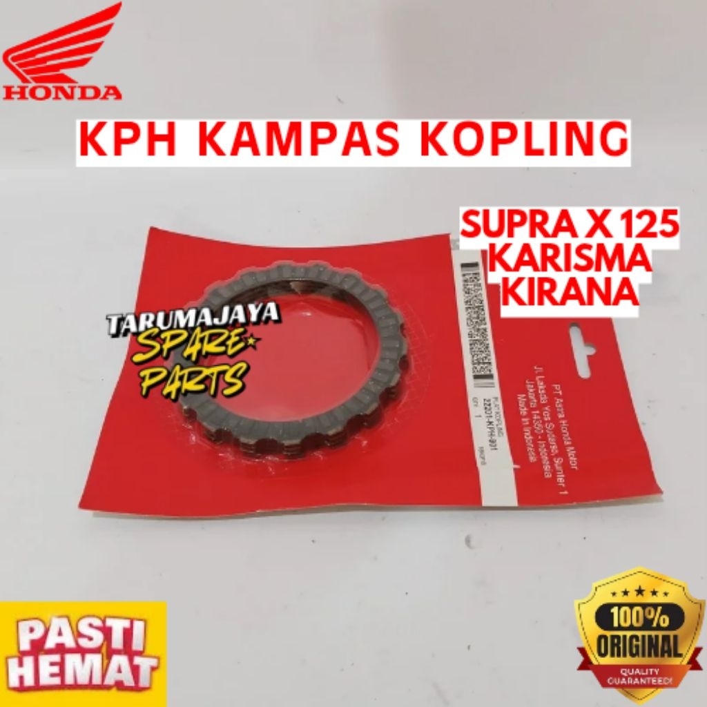 KAMPAS KOPLING ORIGINAL HONDA KODE KPH, KAMPAS KOPLING  SUPRA X125, KAMPAS KOPLING KARISMA, KAMPAS K