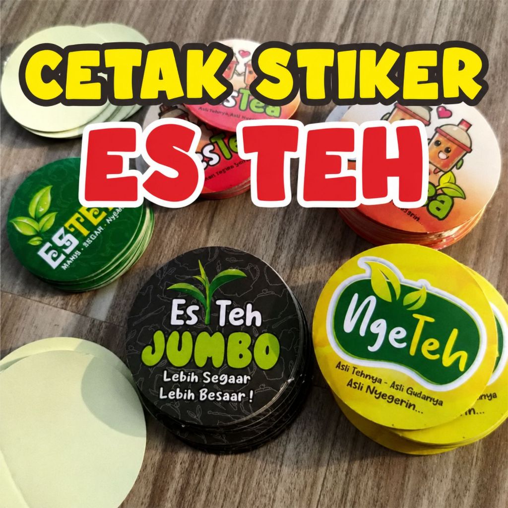 STIKER ES TEH MANIS ES TEH JUMBO