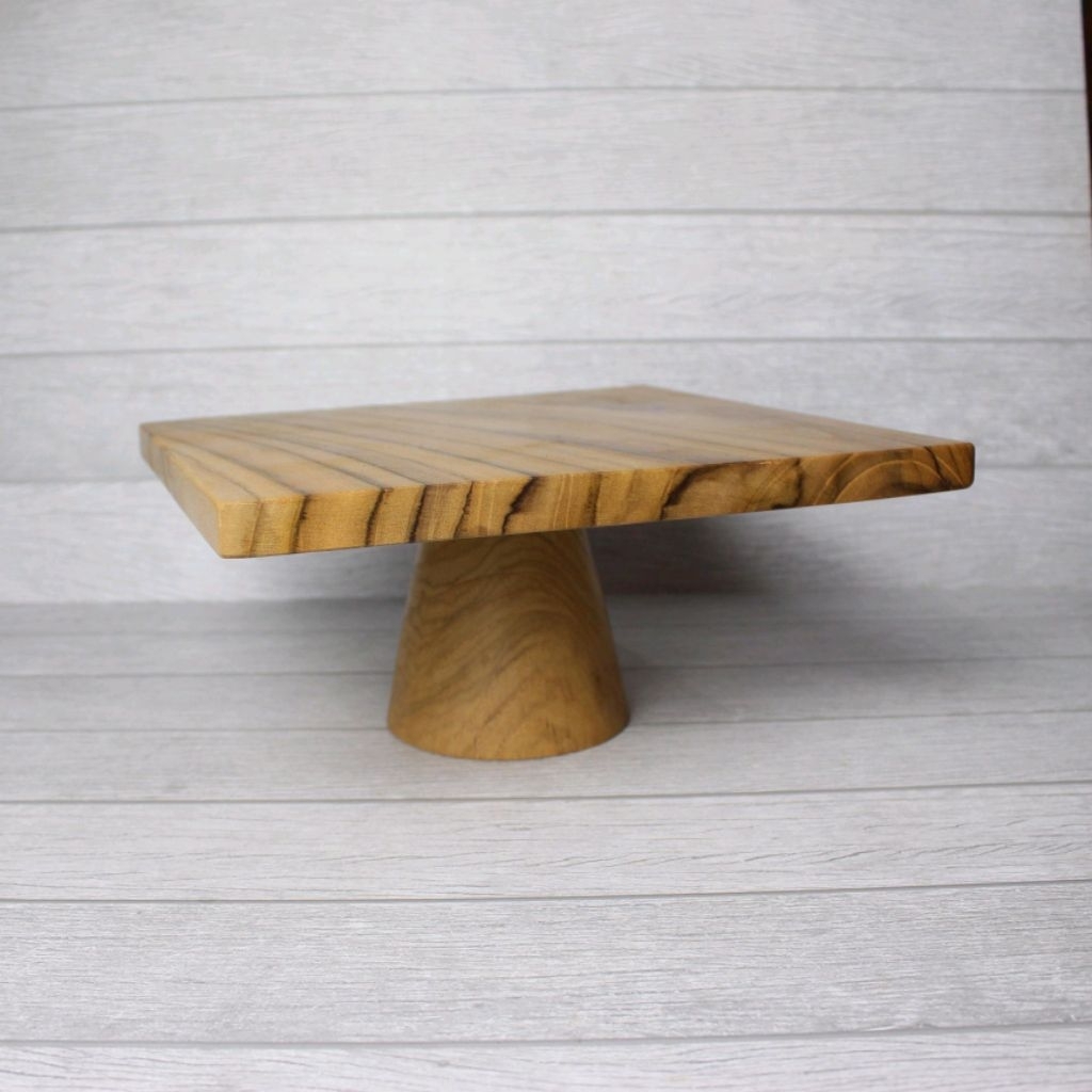 Tier cake/cake stand  persegi kayu jati